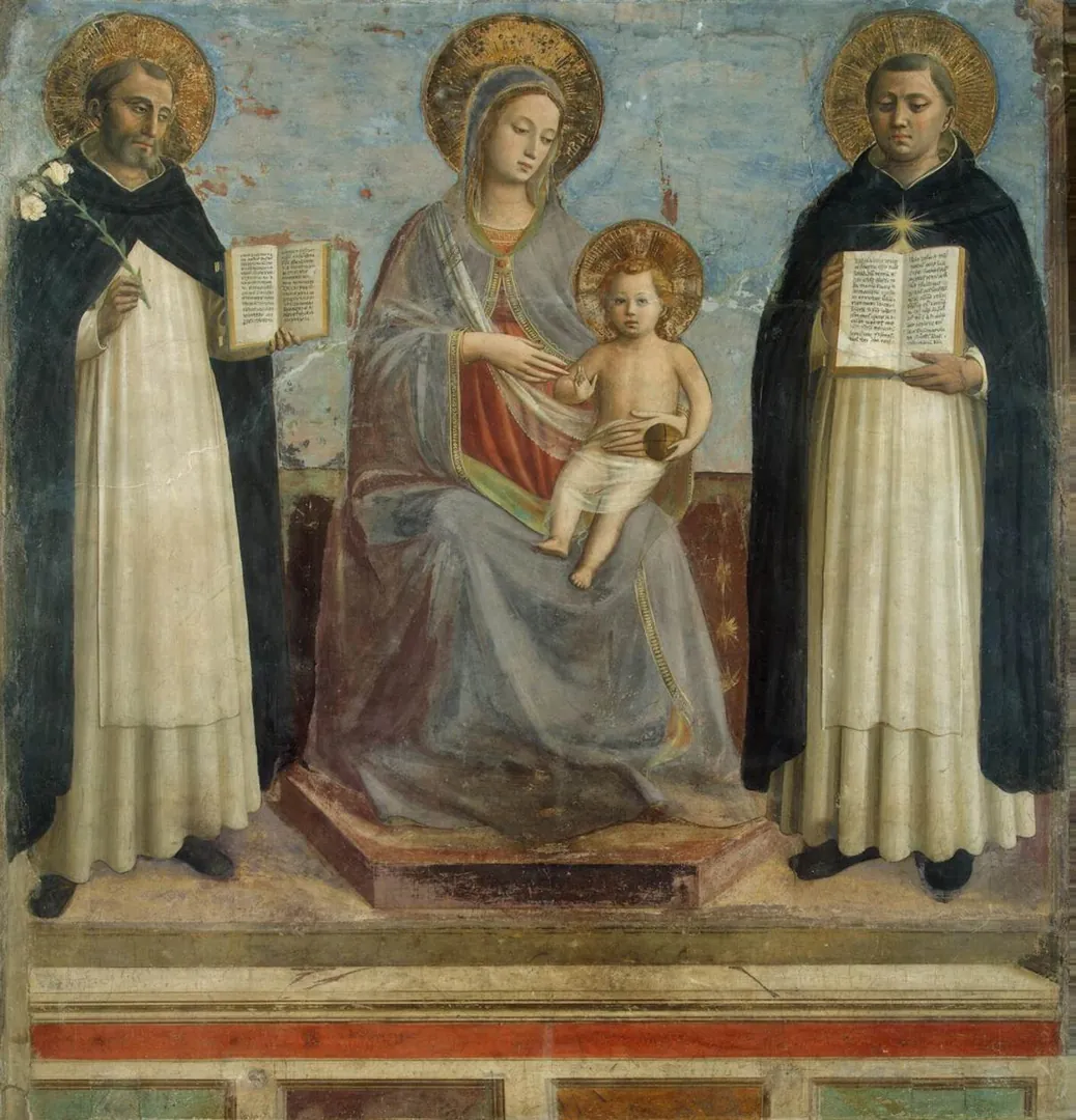 Madonna and Child with St Dominic and St Thomas Aquinas